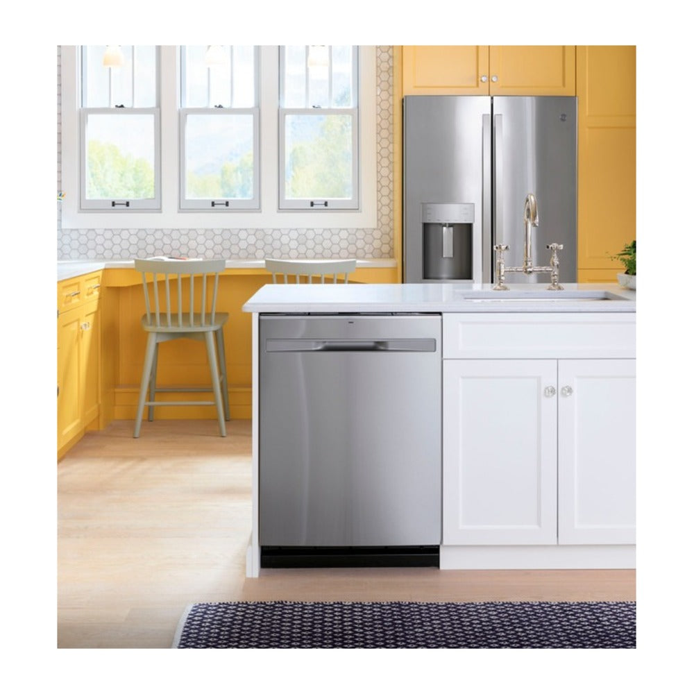 GFE28GYNFS shown with dishwasher