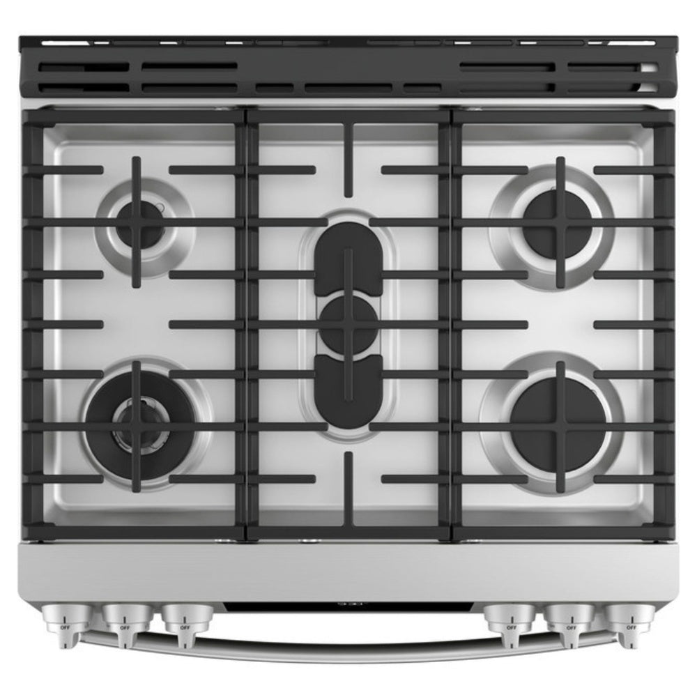 GE-PGS930YPFS- Smart Slide-In Gas Range with 5 Burners
