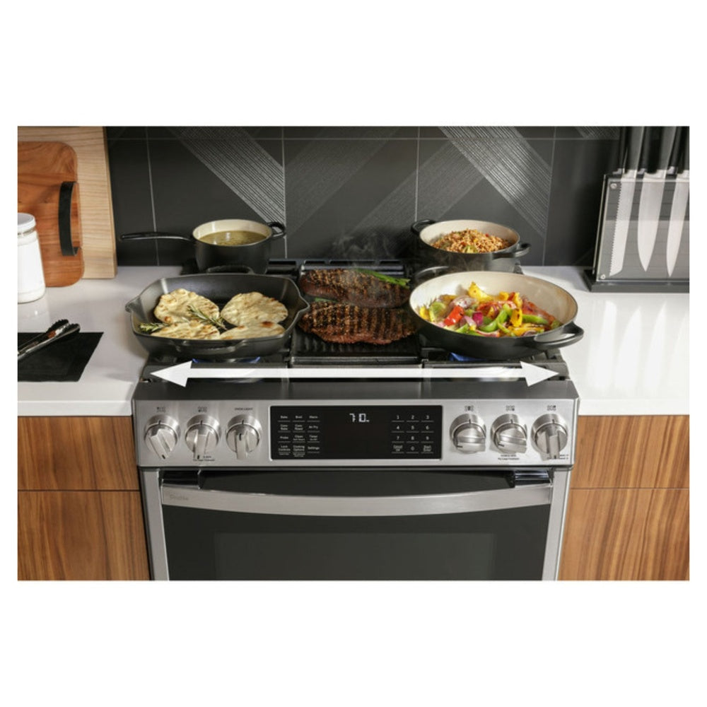 GE-PGS930YPFS-30" Smart Slide-In Front-Control Gas