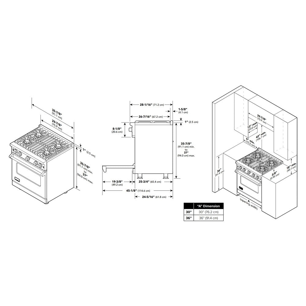 Viking-VGIC53626BSS-Dimension View